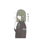一人と二匹（個別スタンプ：15）