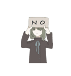 一人と二匹（個別スタンプ：18）
