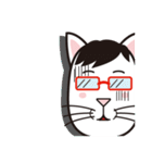 眼鏡猫夫婦（個別スタンプ：12）