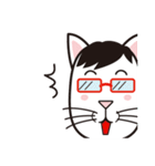 眼鏡猫夫婦（個別スタンプ：13）