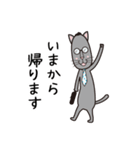 眼鏡猫夫婦（個別スタンプ：21）