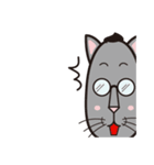 眼鏡猫夫婦（個別スタンプ：25）