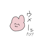 左手で描いたうさぎ（個別スタンプ：15）