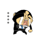 黒のスーツ（個別スタンプ：14）