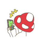 普通に生活するきのこさん（個別スタンプ：9）