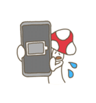 普通に生活するきのこさん（個別スタンプ：11）