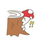 普通に生活するきのこさん（個別スタンプ：16）