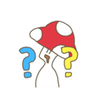 普通に生活するきのこさん（個別スタンプ：18）