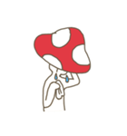 普通に生活するきのこさん（個別スタンプ：21）