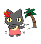 フラにゃん♥ハワイとフラダンスが好きな猫（個別スタンプ：28）