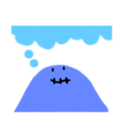 むらさきおばけ（個別スタンプ：15）
