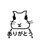 モノクロのアニマル達（個別スタンプ：3）
