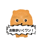 ポメラニアンくりちゃんの呟き（個別スタンプ：14）