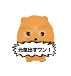 ポメラニアンくりちゃんの呟き（個別スタンプ：22）