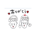 手書き シンプル スタンプ 赤と黒（個別スタンプ：18）