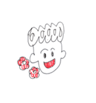 手書き シンプル スタンプ 赤と黒（個別スタンプ：28）