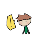みどりの男の子（個別スタンプ：21）