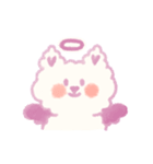 もふもふ紫色猫（個別スタンプ：3）