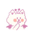 もふもふ紫色猫（個別スタンプ：4）