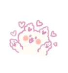 もふもふ紫色猫（個別スタンプ：8）
