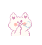 もふもふ紫色猫（個別スタンプ：14）