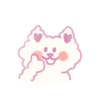 もふもふ紫色猫（個別スタンプ：16）
