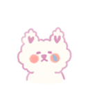 もふもふ紫色猫（個別スタンプ：21）