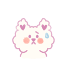もふもふ紫色猫（個別スタンプ：23）