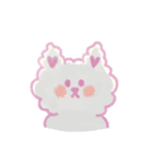 もふもふ紫色猫（個別スタンプ：26）