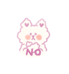 もふもふ紫色猫（個別スタンプ：28）