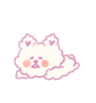もふもふ紫色猫（個別スタンプ：34）