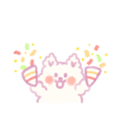 もふもふ紫色猫（個別スタンプ：39）