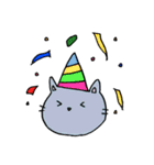 ねこ。ときどき？（個別スタンプ：16）