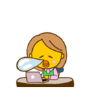 OLのピヨ子（個別スタンプ：16）