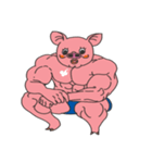 筋肉豚（個別スタンプ：3）