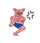 筋肉豚（個別スタンプ：9）
