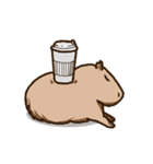 カピバラミルクティー（個別スタンプ：8）
