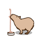 カピバラミルクティー（個別スタンプ：10）
