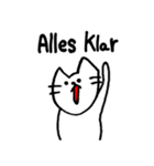 ドイツ語ねこ ！！（個別スタンプ：1）