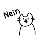 ドイツ語ねこ ！！（個別スタンプ：10）