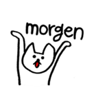 ドイツ語ねこ ！！（個別スタンプ：14）