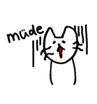 ドイツ語ねこ ！！（個別スタンプ：15）