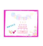 ♡୨୧HAPPY birthday୨୧•♡スタンプ（個別スタンプ：4）
