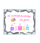 ♡୨୧HAPPY birthday୨୧•♡スタンプ（個別スタンプ：8）