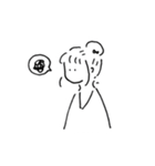 Vネックちゃんの喜怒哀楽 無料ver.（個別スタンプ：3）