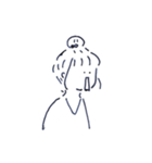 Vネックちゃんの喜怒哀楽 無料ver.（個別スタンプ：6）