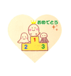 おばけのぽーぽー  バドミントン（個別スタンプ：4）