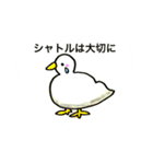 おばけのぽーぽー  バドミントン（個別スタンプ：21）