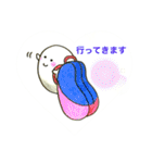 おばけのぽーぽー  バドミントン（個別スタンプ：25）