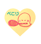おばけのぽーぽー  バドミントン（個別スタンプ：34）